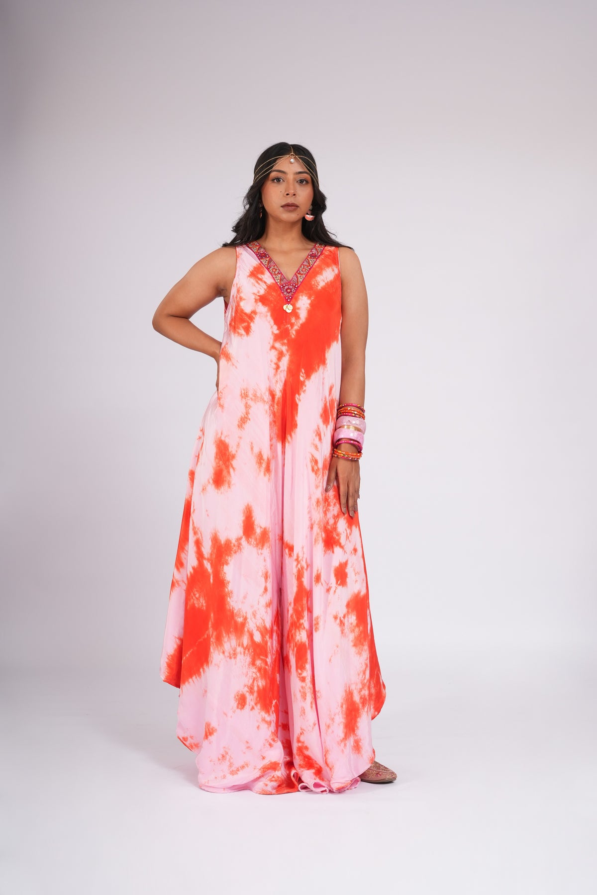 Cotton Candy - Flairy Tie Dye Jumpsuit