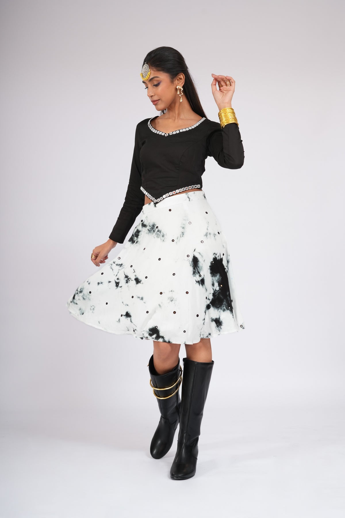 Kala Khatta - Set of Skirt and Top