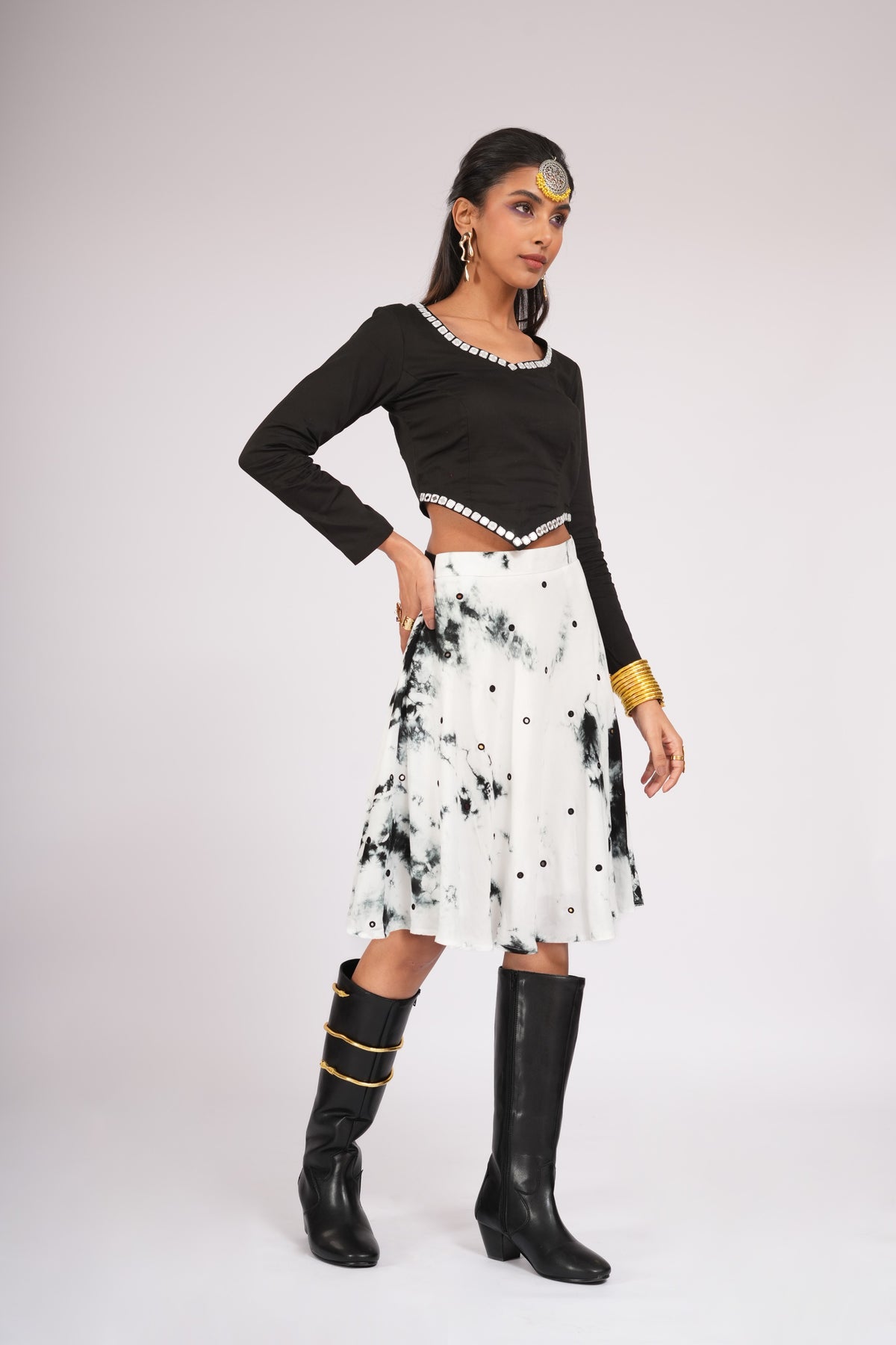 Kala Khatta - Set of Skirt and Top