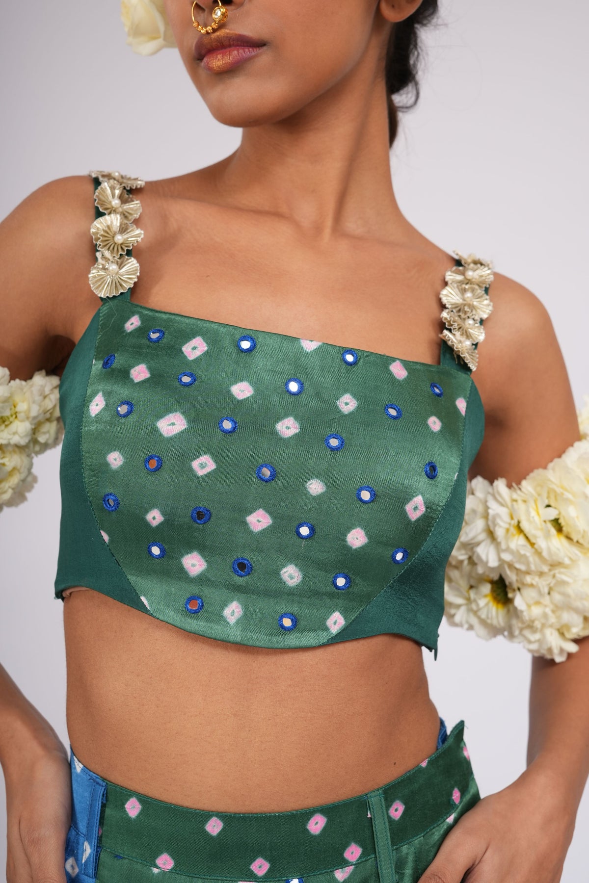 Dhunki - Slit Skirt and Top