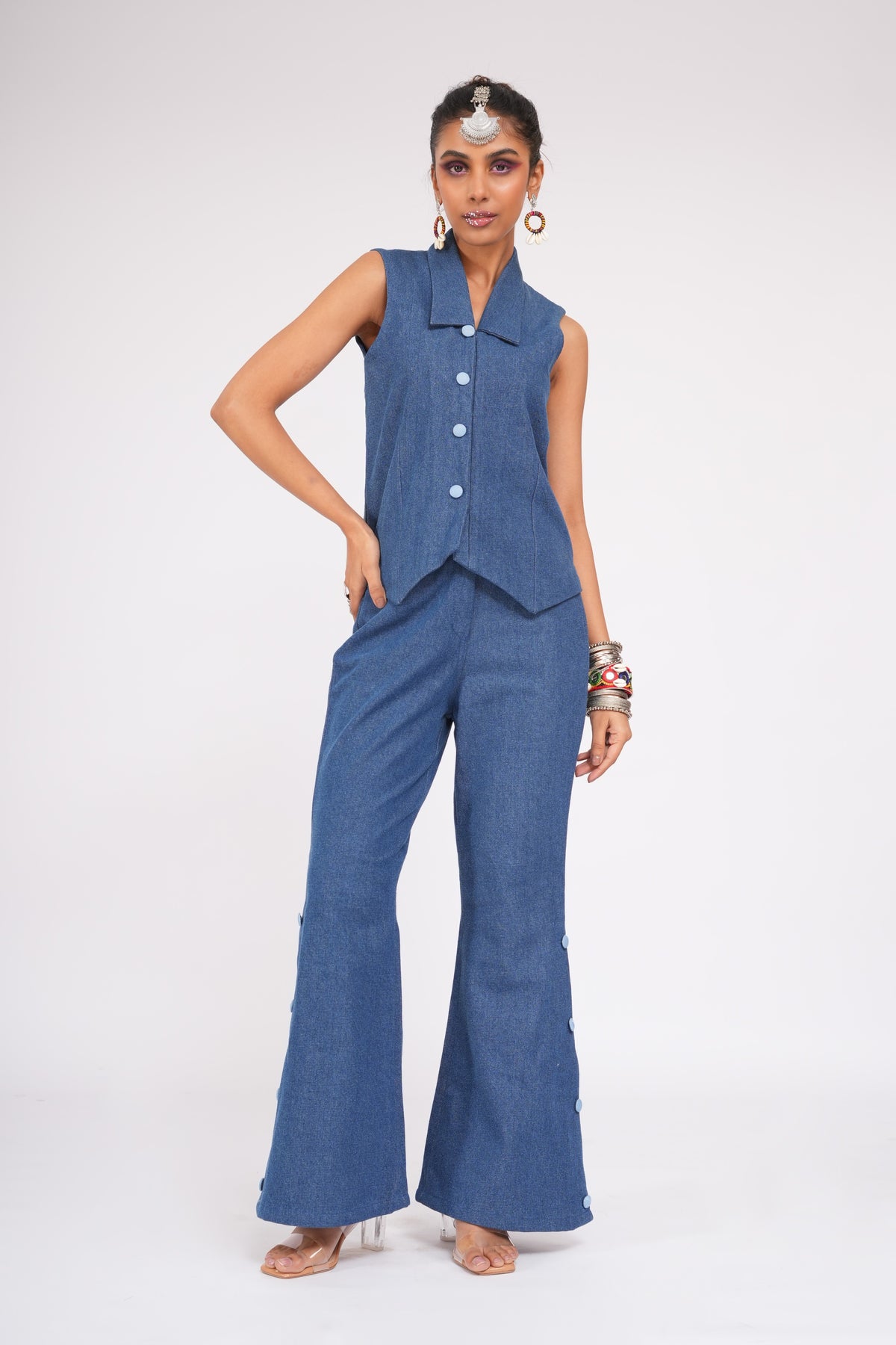 Juloos- Denim Co-ord Set