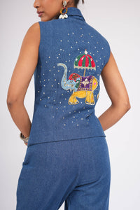 Juloos- Denim Co-ord Set