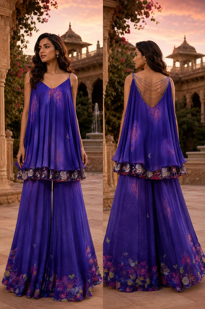 Wisteria - Flowy Top and Palazzo Set